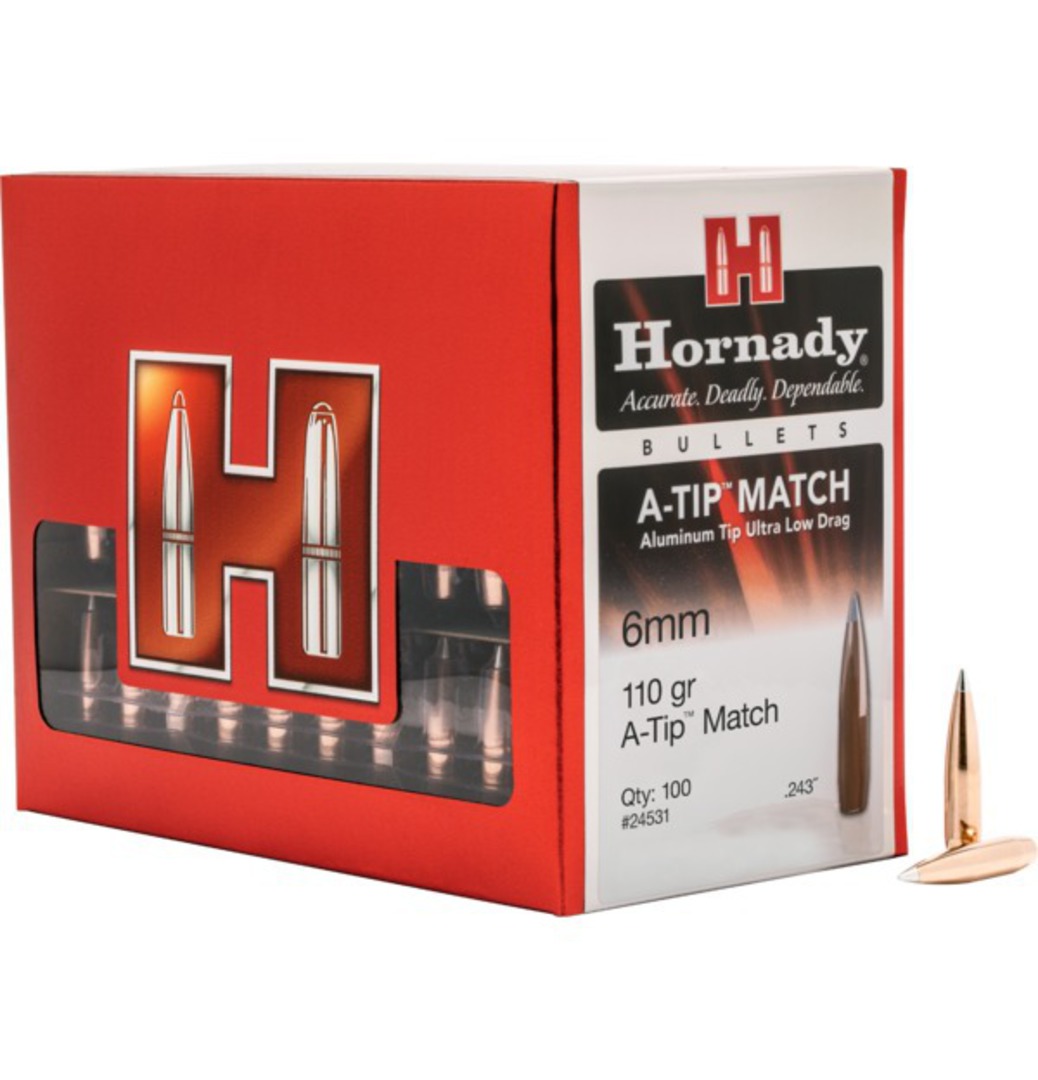 Hornady A-Tip 6mm 110gr Match x100 #24531 image 1